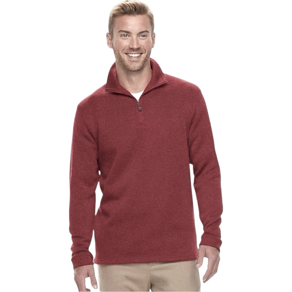 C019 - Haggar NWT Men's Classic Fit Fleece Quarter Zip Pullover Sweater